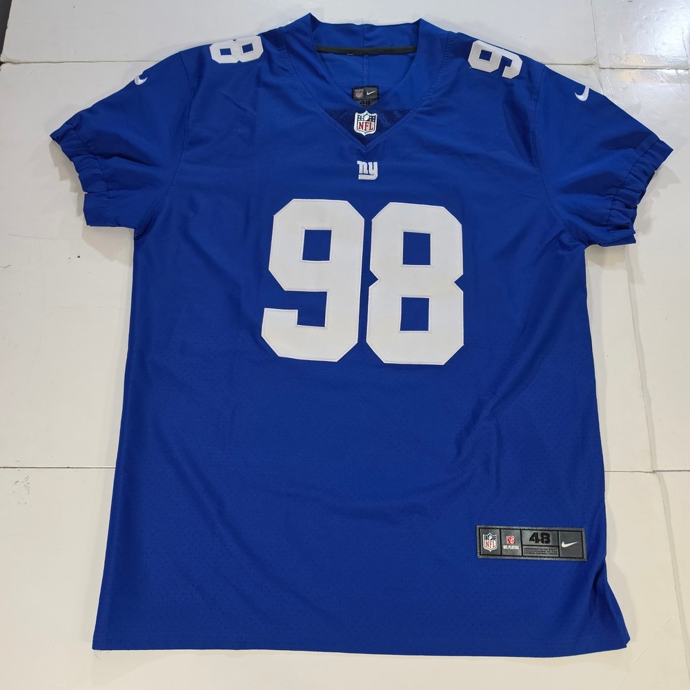 Nike NFL New York Giants Damon Harrison 98 Jersey Blue Mens 48